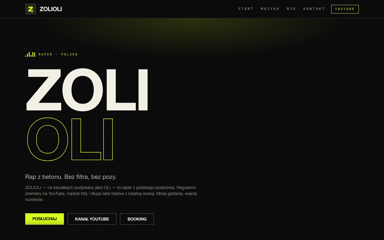 Screenshot der Website ZOLIOLI